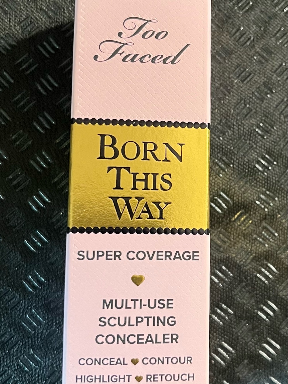 Too Faced Born This Way Super Coverage Sculpting Concealer - Pink & Gold Box